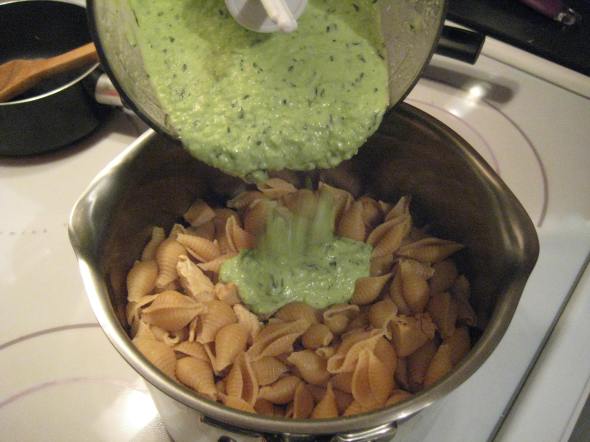 Pouring Pesto