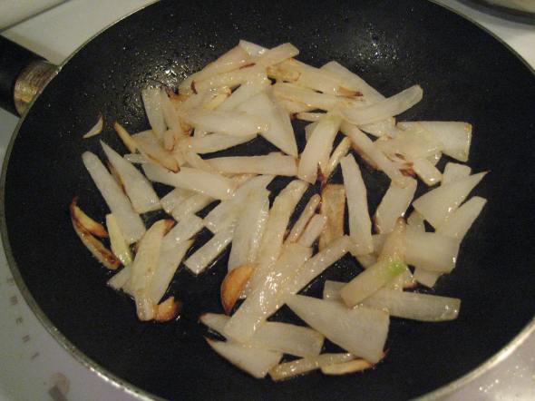 Garnish - about 5 minutes in