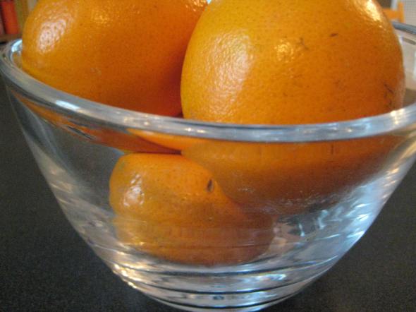 Oranges in Bowl