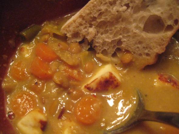 Paneer, Lentil Soup, Bread - Small World Supper Club