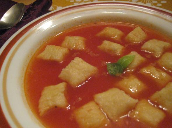 Gnocchi in Tomato Broth