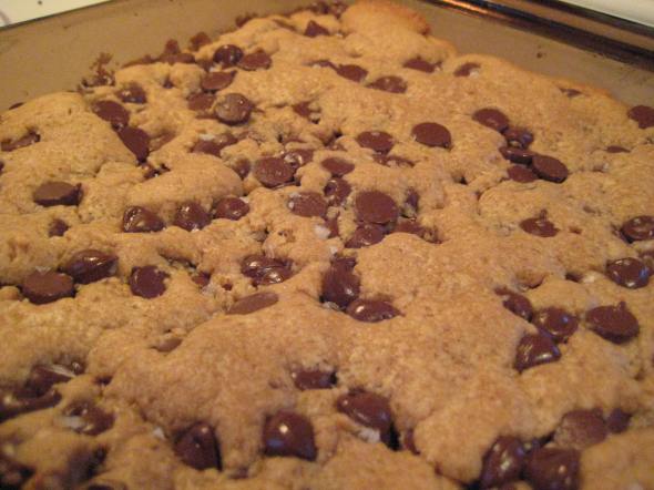 Salted PB Choco Chip Bars