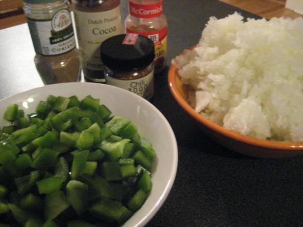 Peppers Onions and Spices