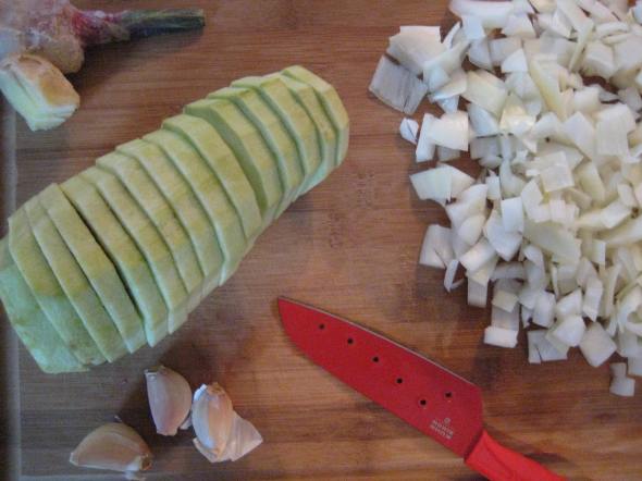 Eggplant Onion Garlic Ginger