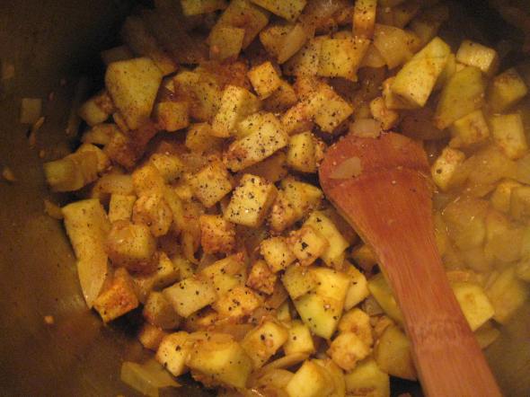 Sauteéd Eggplant with Spices
