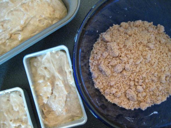 Streusel and Batter Mishap