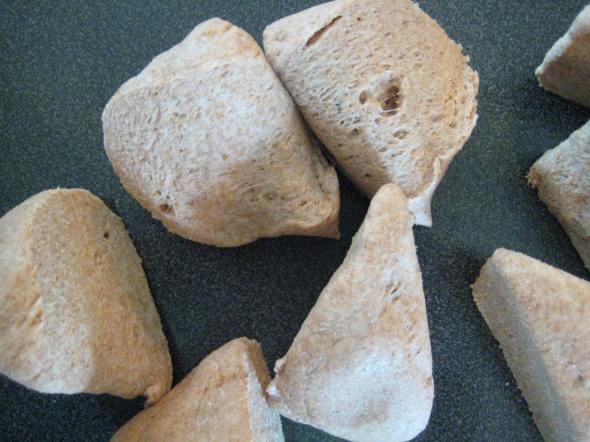 pretzel dough pieces