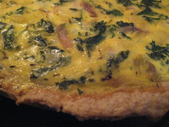 Kale and Potato Quiche in a Whole Wheat Pie Crust || Small World Supper Club