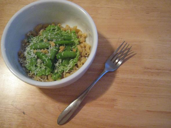 Snap Pea Minty Pesto || Small World Supper Club