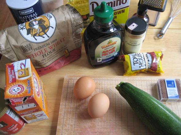 Zucchini Bread prep