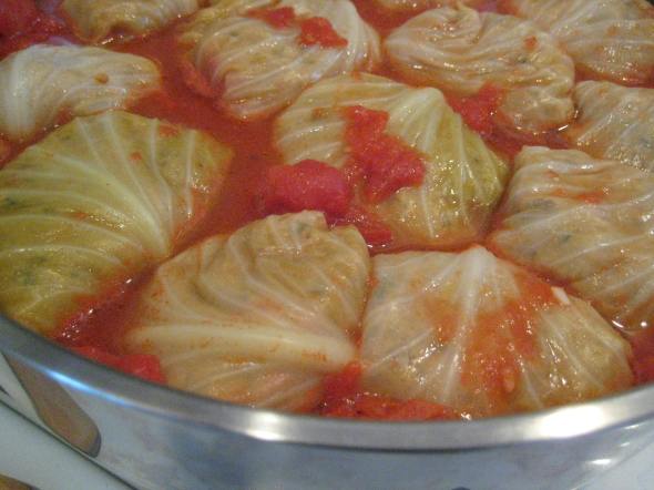 Sausage-Stuffed Cabbage Purses