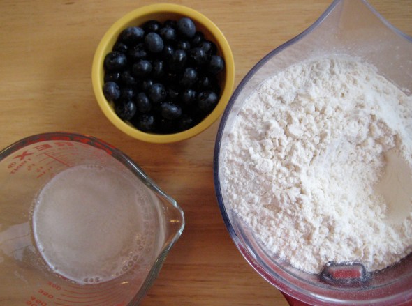 Blueberry Bagels prep