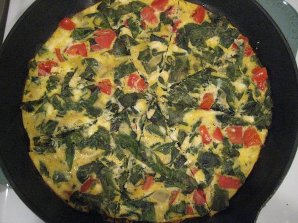 Collard and Tomato Frittata || Small World Supper Club
