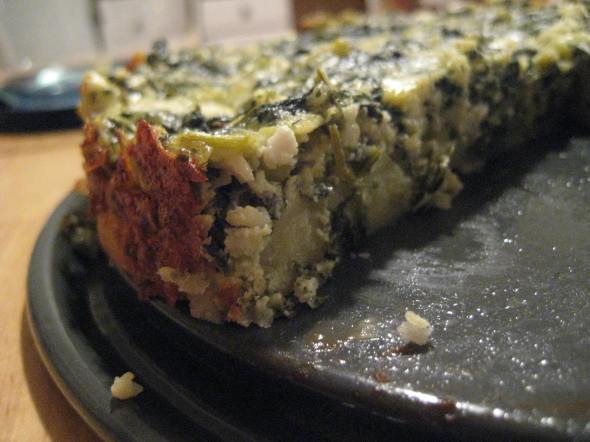 Spinach Herb Torta with Potato Crust || Small World Supper Club