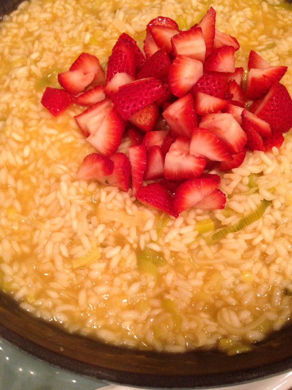 Strawberry Leek Risotto || Small World Supper Club