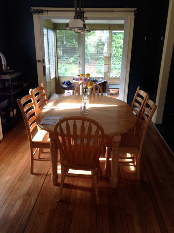 Dining Room and Sliding Doors to Three-Season Room