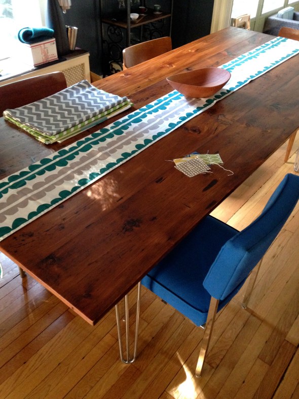 Farm Table with Hairpin Legs || Small World Supper Club